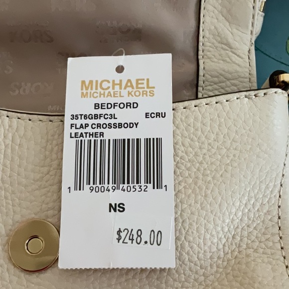 Michael Kors Cream color Crossbody Bag with Gold accents - Picture 10 of 10